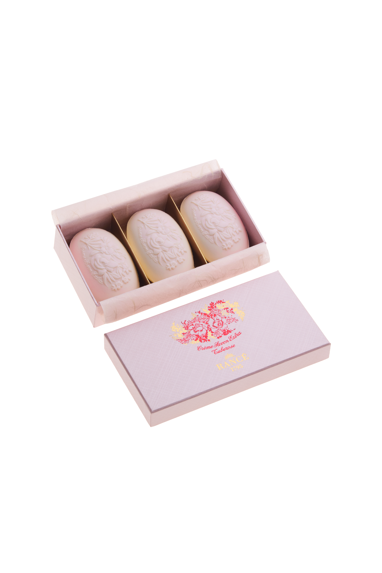 Rancé 1795 Tuberosa crème savon parfumé 3 x 100 gr tubéreuse