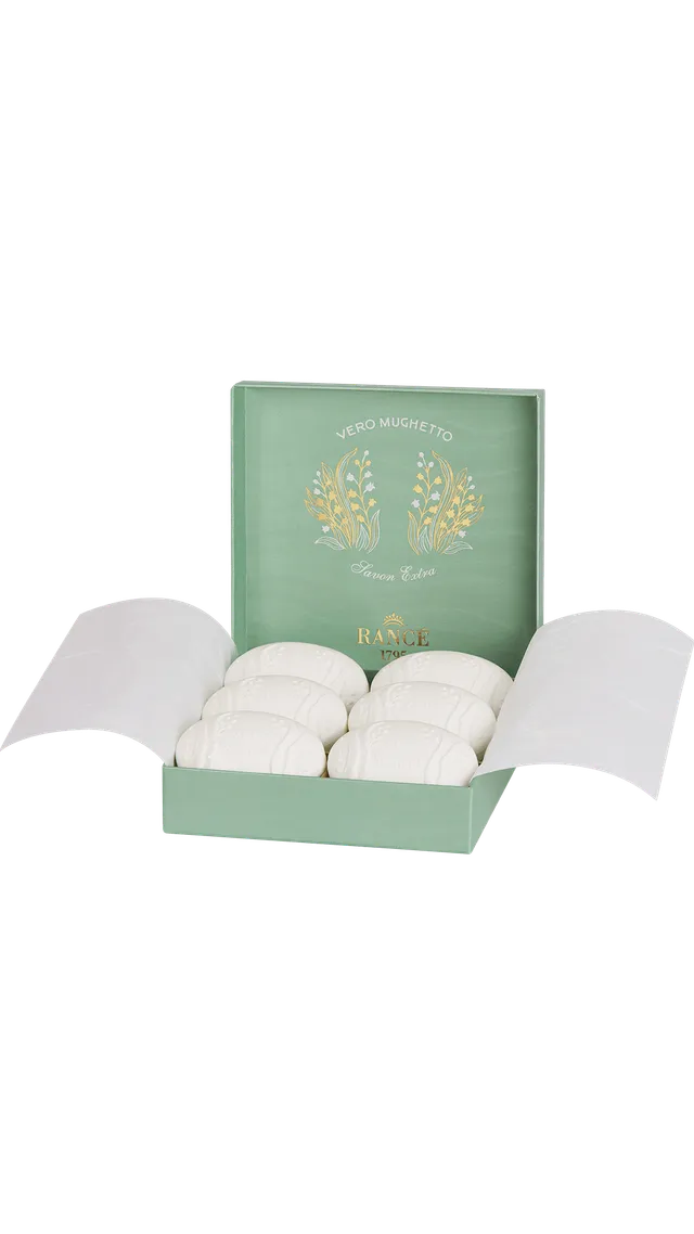 Rancé 1795 Savons Vero Mughetto savon parfumé 6x75g muguet
