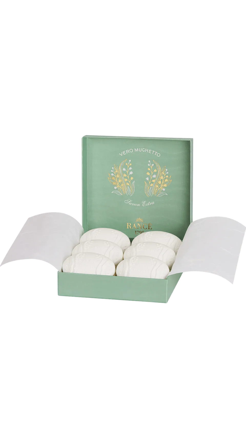 Rancé 1795 Savons Vero Mughetto savon parfumé 6x75g muguet