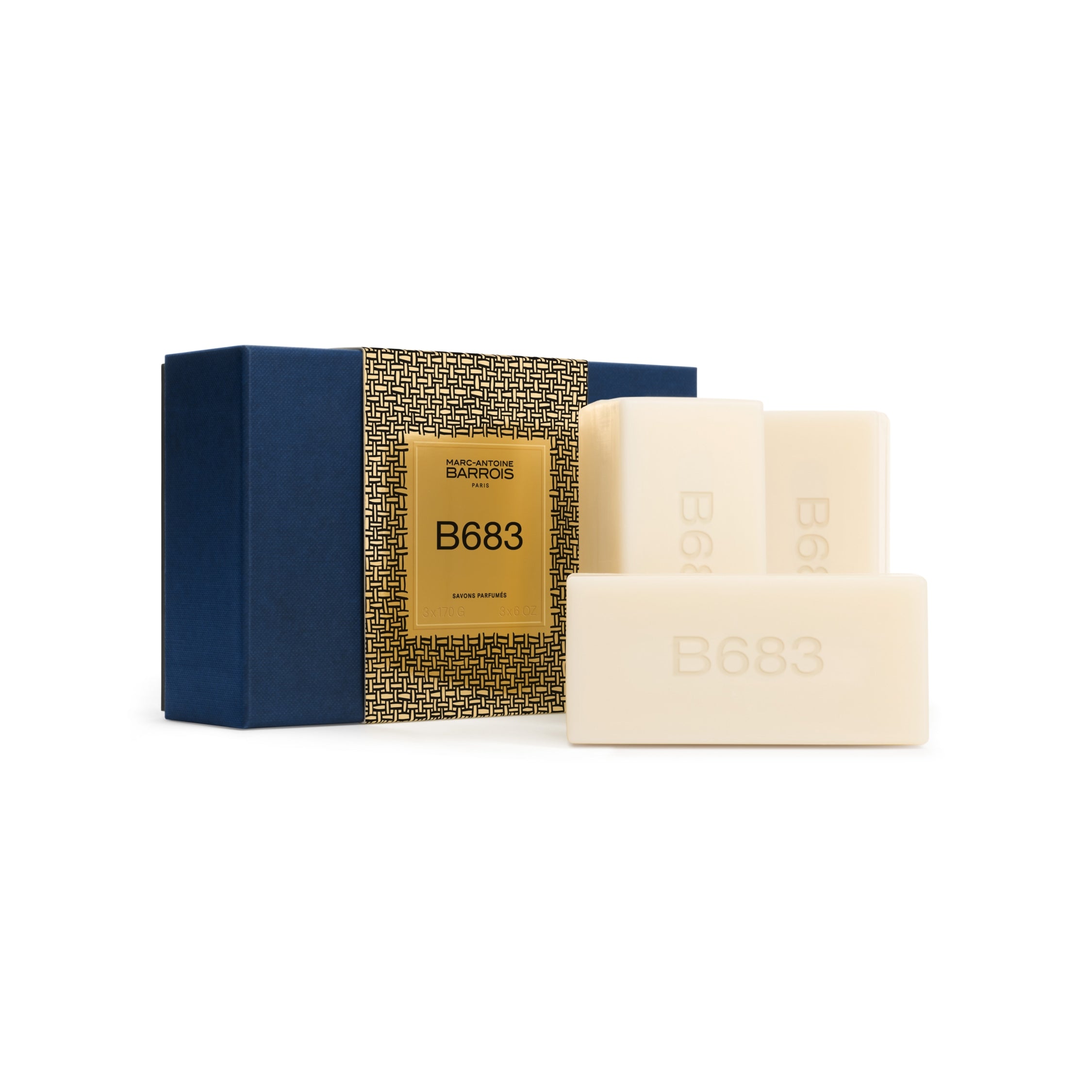Marc-Antoine Barrois B683 coffret savons 3x170g cuir épicé