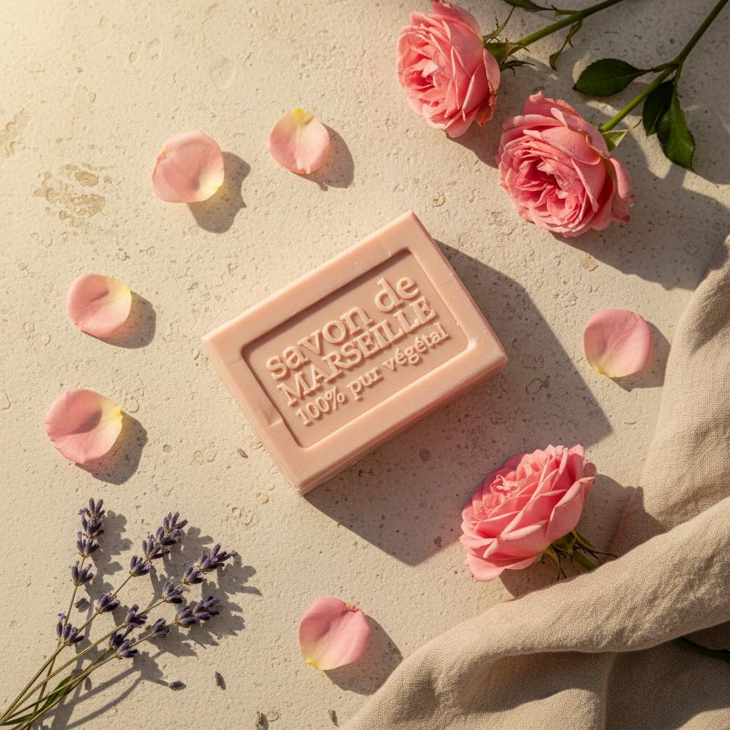 Nature et Senteurs Savon de Marseille Rose Sauvage du Lubéron 100 g