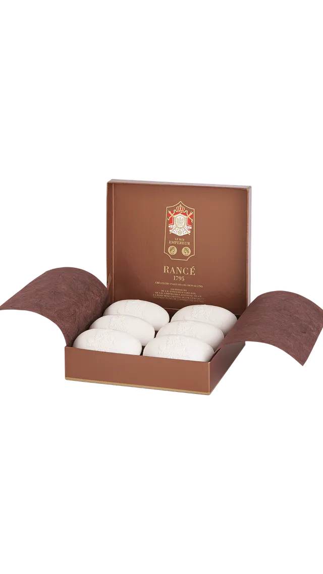 Rancé 1795 Le Roi Empereur coffret savons parfumés 6x100 g