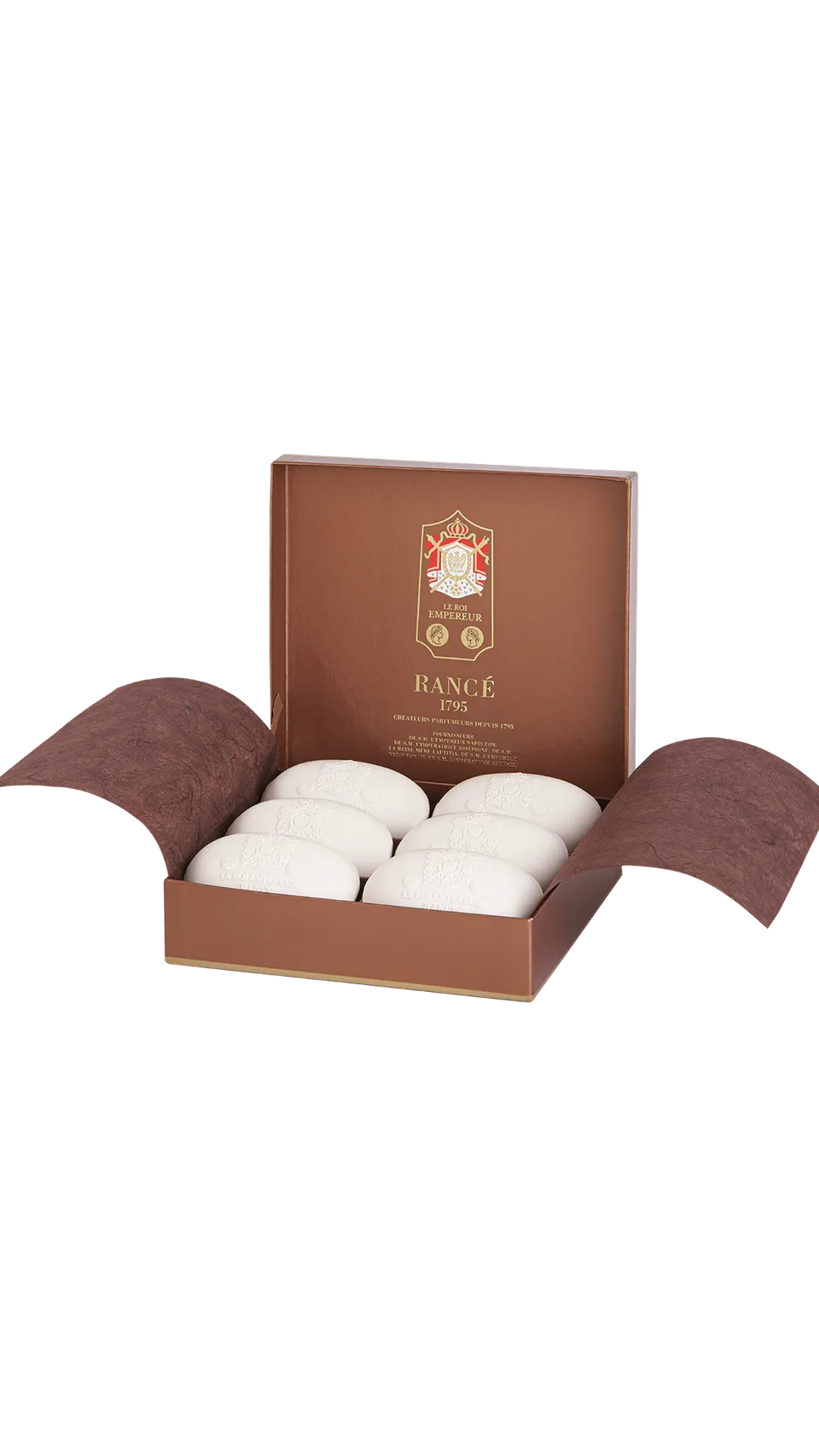 Rancé 1795 Le Roi Empereur coffret savons parfumés 6x100 g