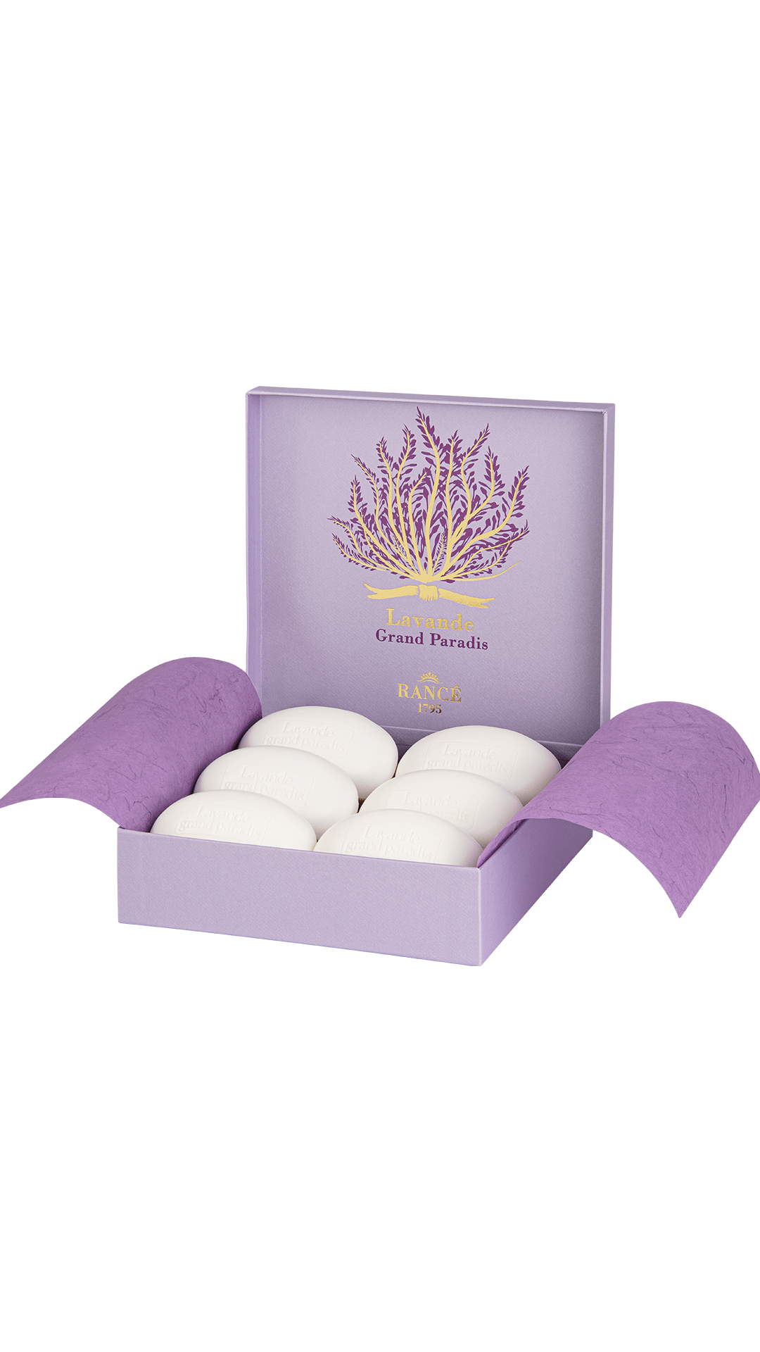 Rancé 1795 Lavande Grand Paradis savon parfumé 6x220g Provence