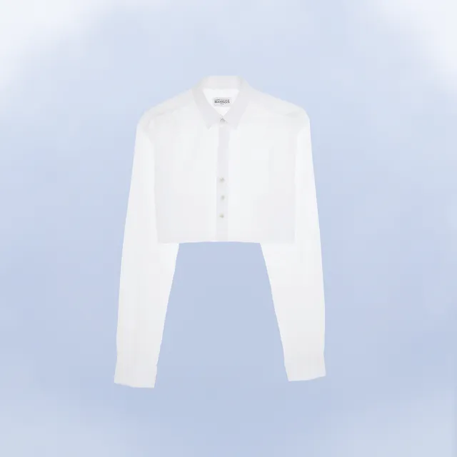 Marc-Antoine Barrois La Saint-Trop chemise blanche crop-top