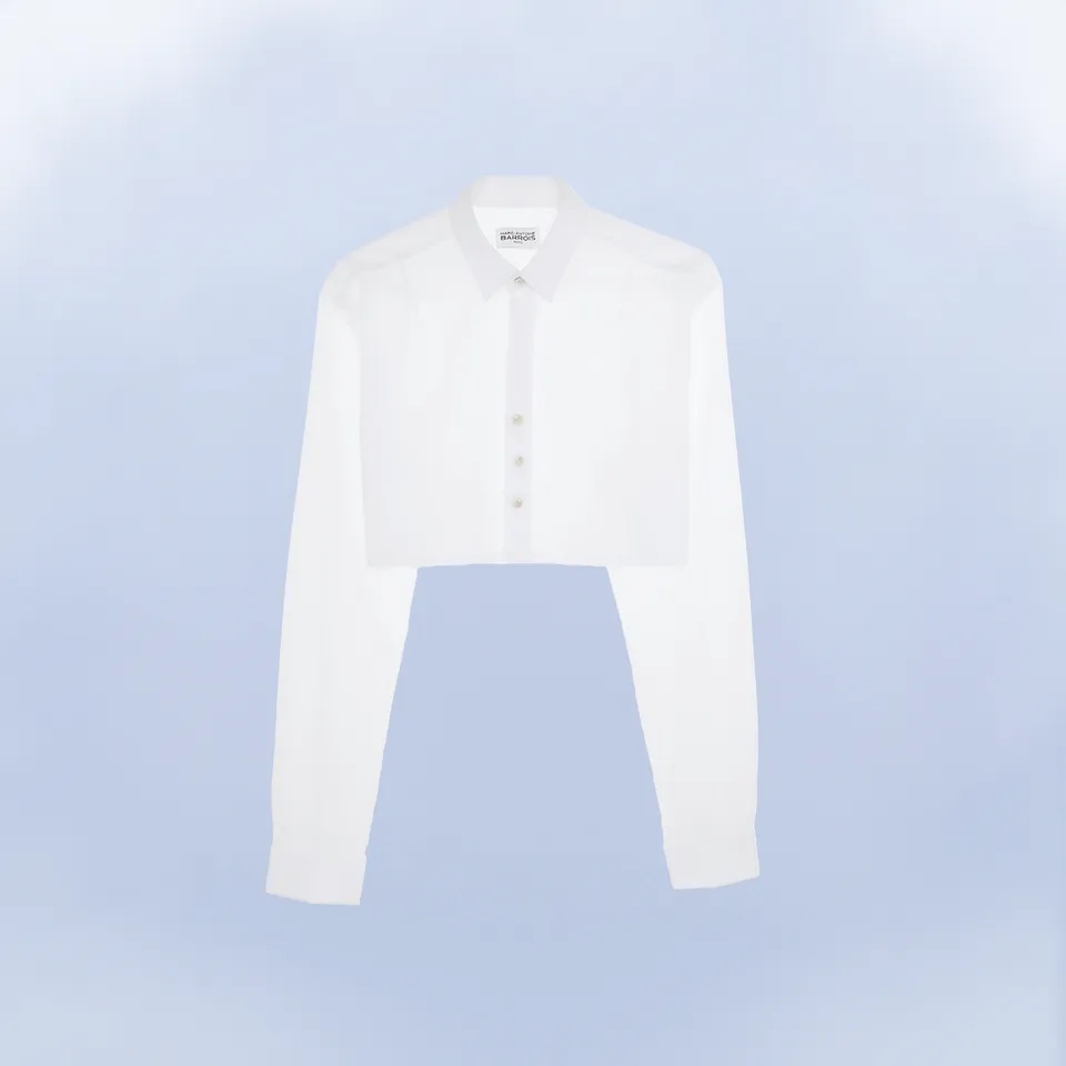 Marc-Antoine Barrois La Saint-Trop chemise blanche crop-top