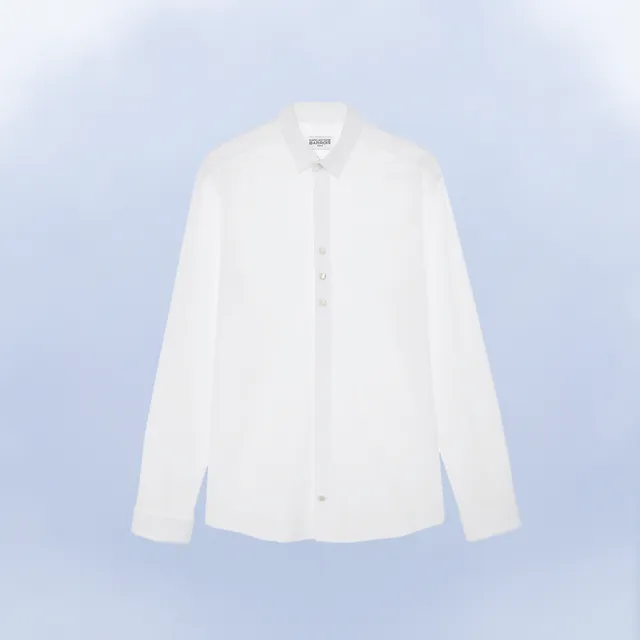 Marc-Antoine Barrois La Paris chemise blanche droite nacre
