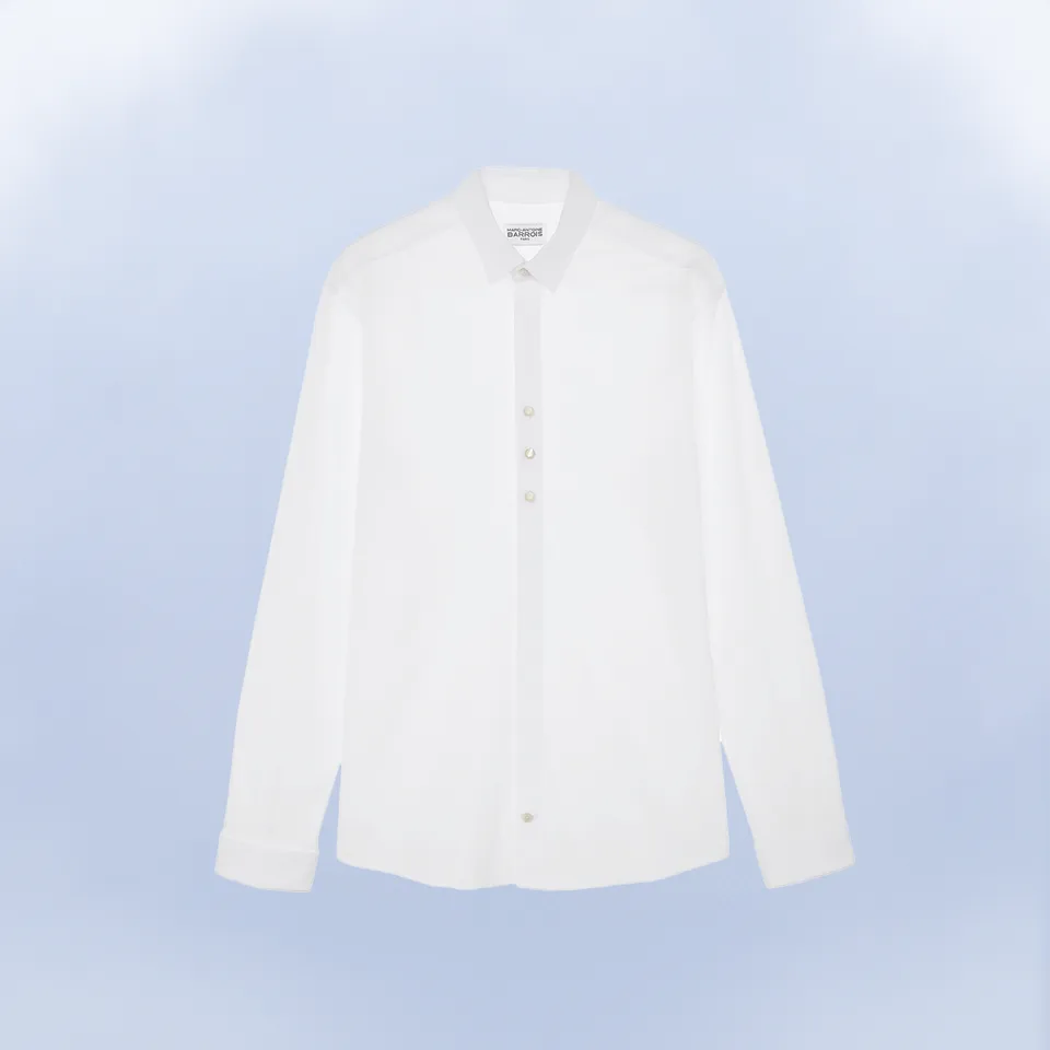 Marc-Antoine Barrois La Paris chemise blanche droite nacre