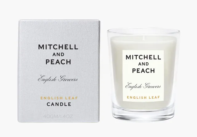 Mitchell and Peach English Leaf Mini Bougie Herbe Fraiche
