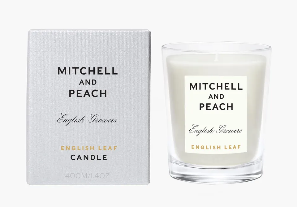 Mitchell and Peach English Leaf Mini Bougie Herbe Fraiche