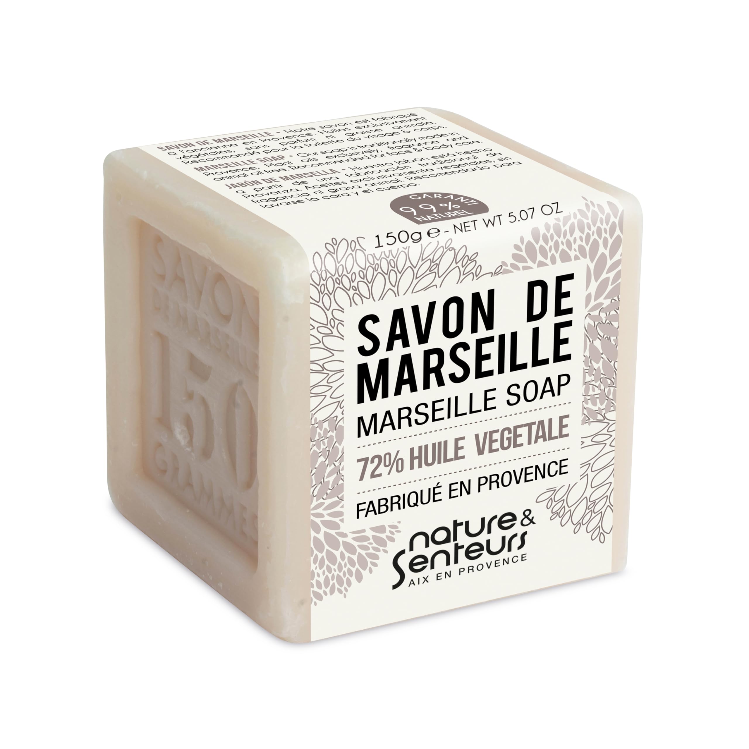 Nature et Senteurs Savon de Marseille huile d’olive 150g savon
