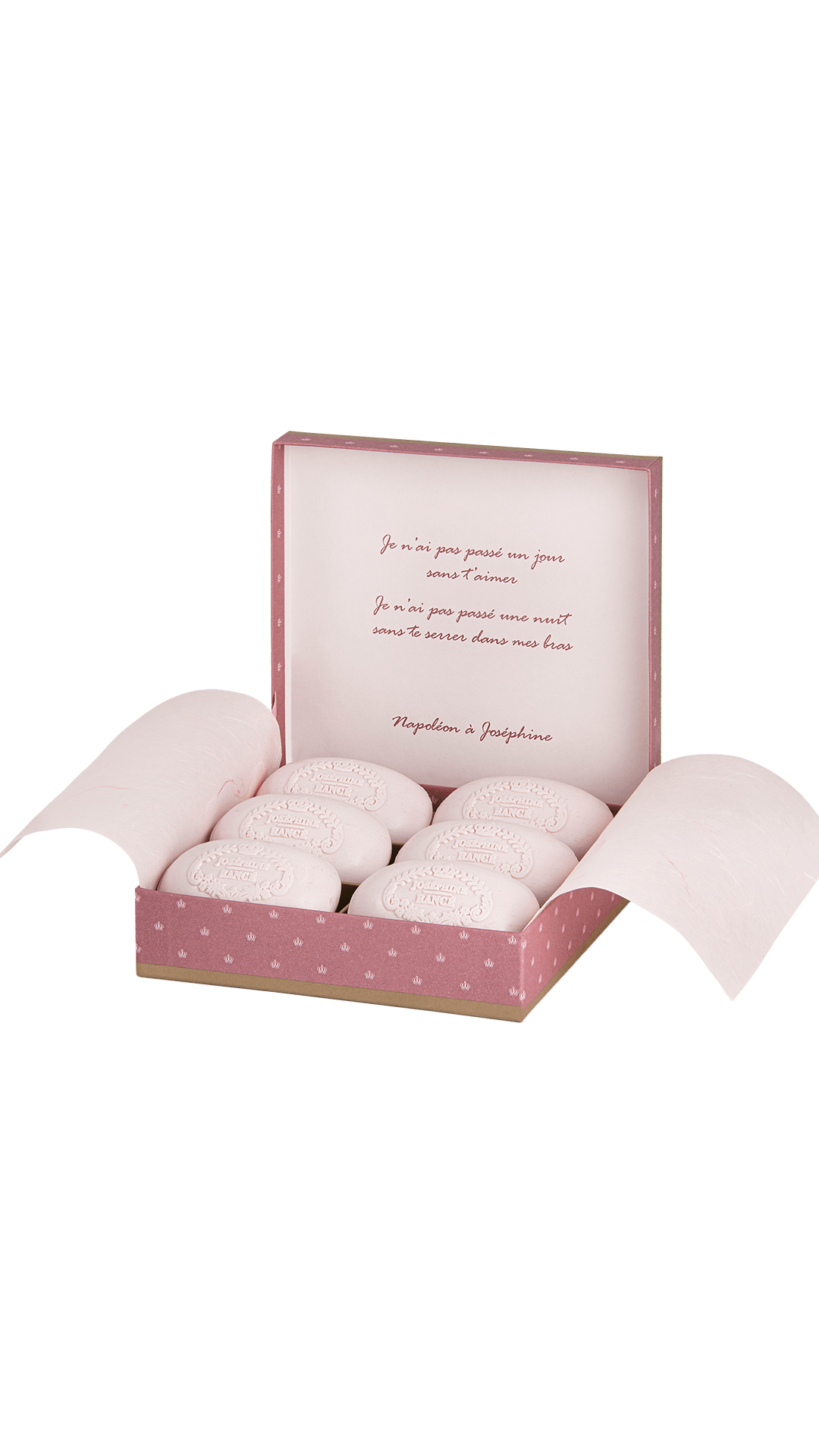Rancé 1795 Joséphine coffret 6 savons parfumés 100 g rose