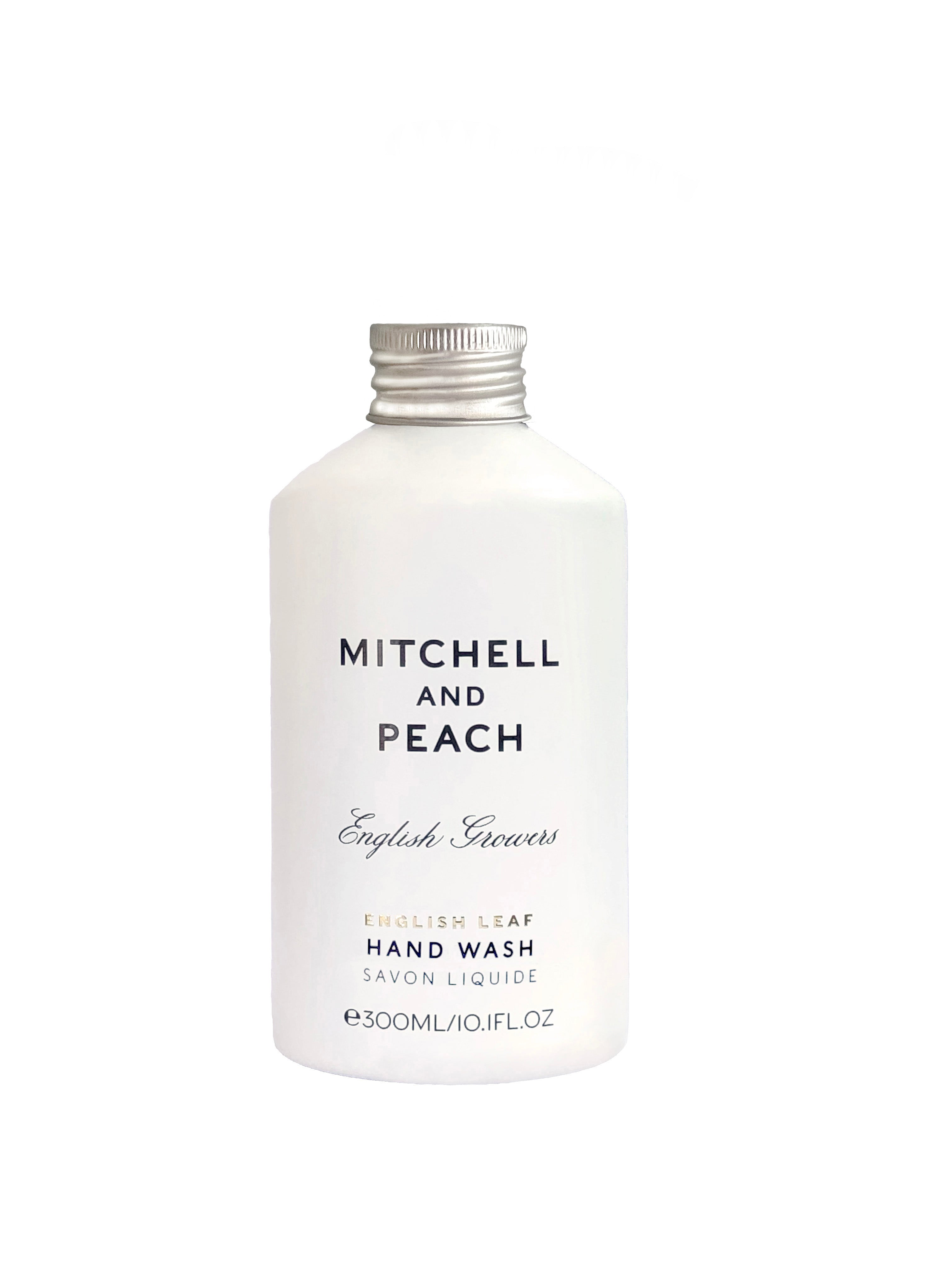 Mitchell and Peach English Leaf savon mains pompe acier