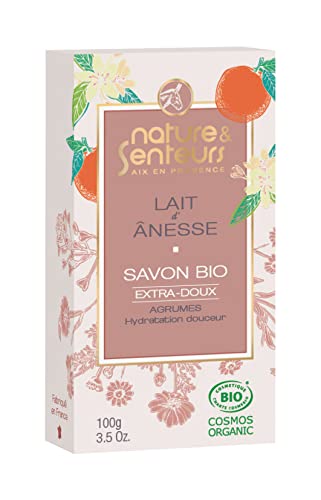 Nature et Senteurs Lait d'Ânesse Savon Bio Sans Parfum 100 g