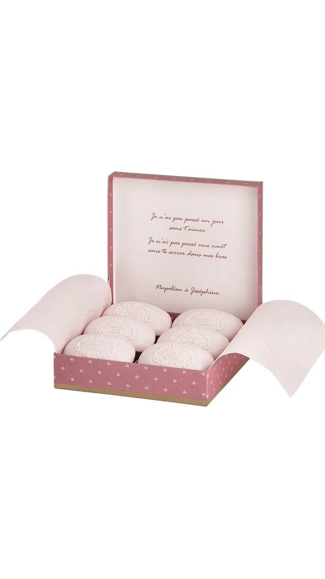 Rancé 1795 Joséphine coffret 6 savons parfumés 100 g rose