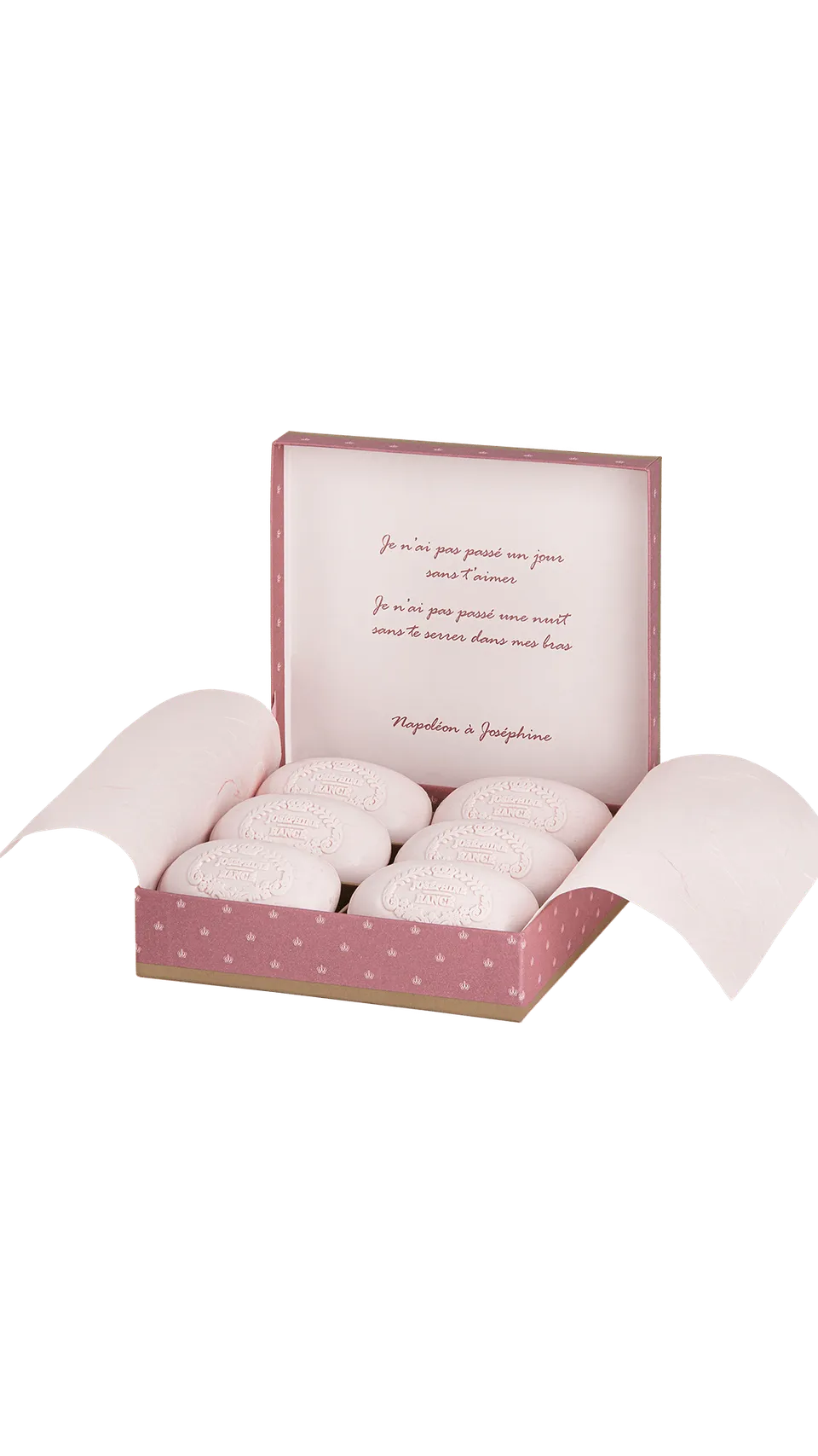 Rancé 1795 Joséphine coffret 6 savons parfumés 100 g rose