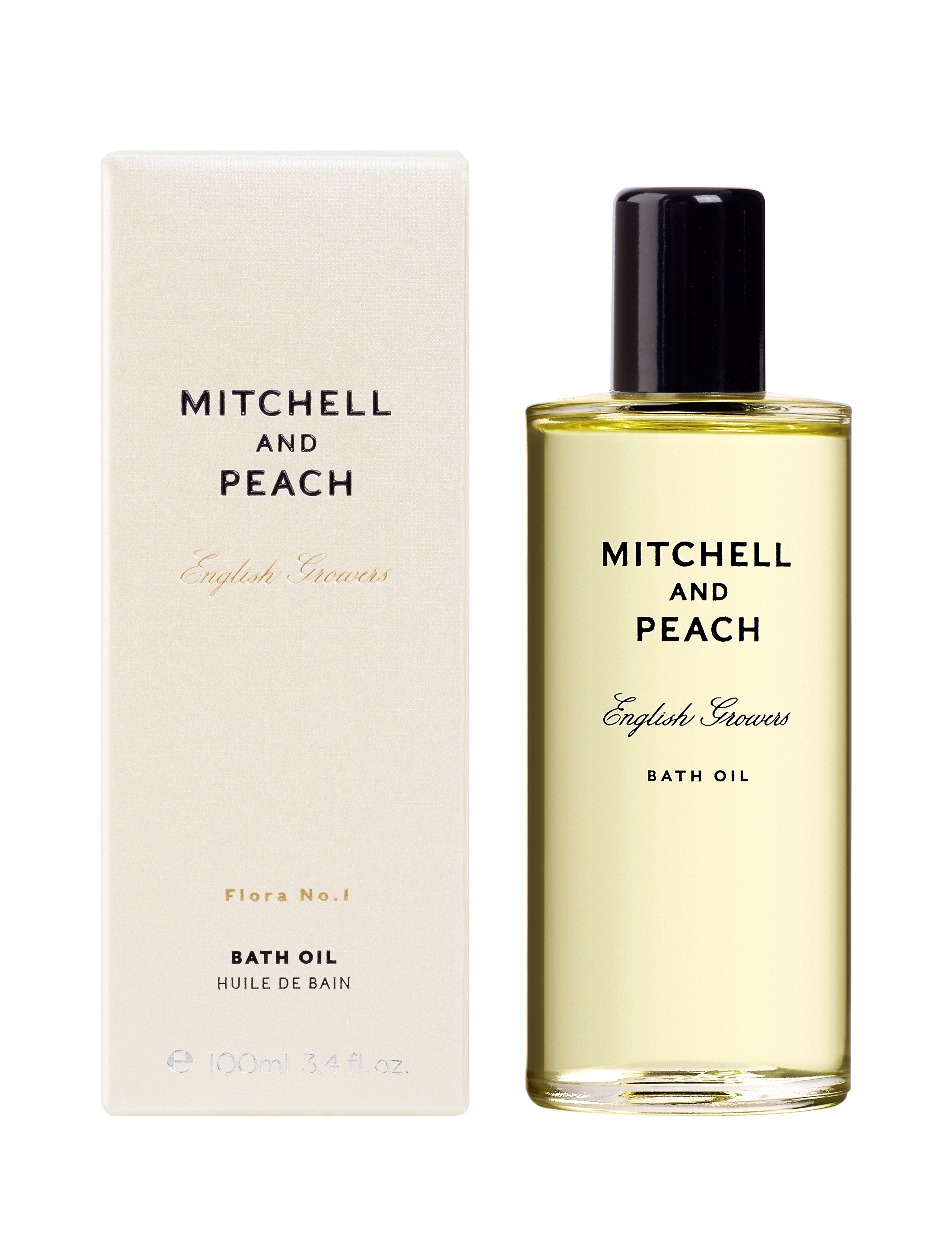 Mitchell and Peach Flora No.1 huile bain 100ml rose amande