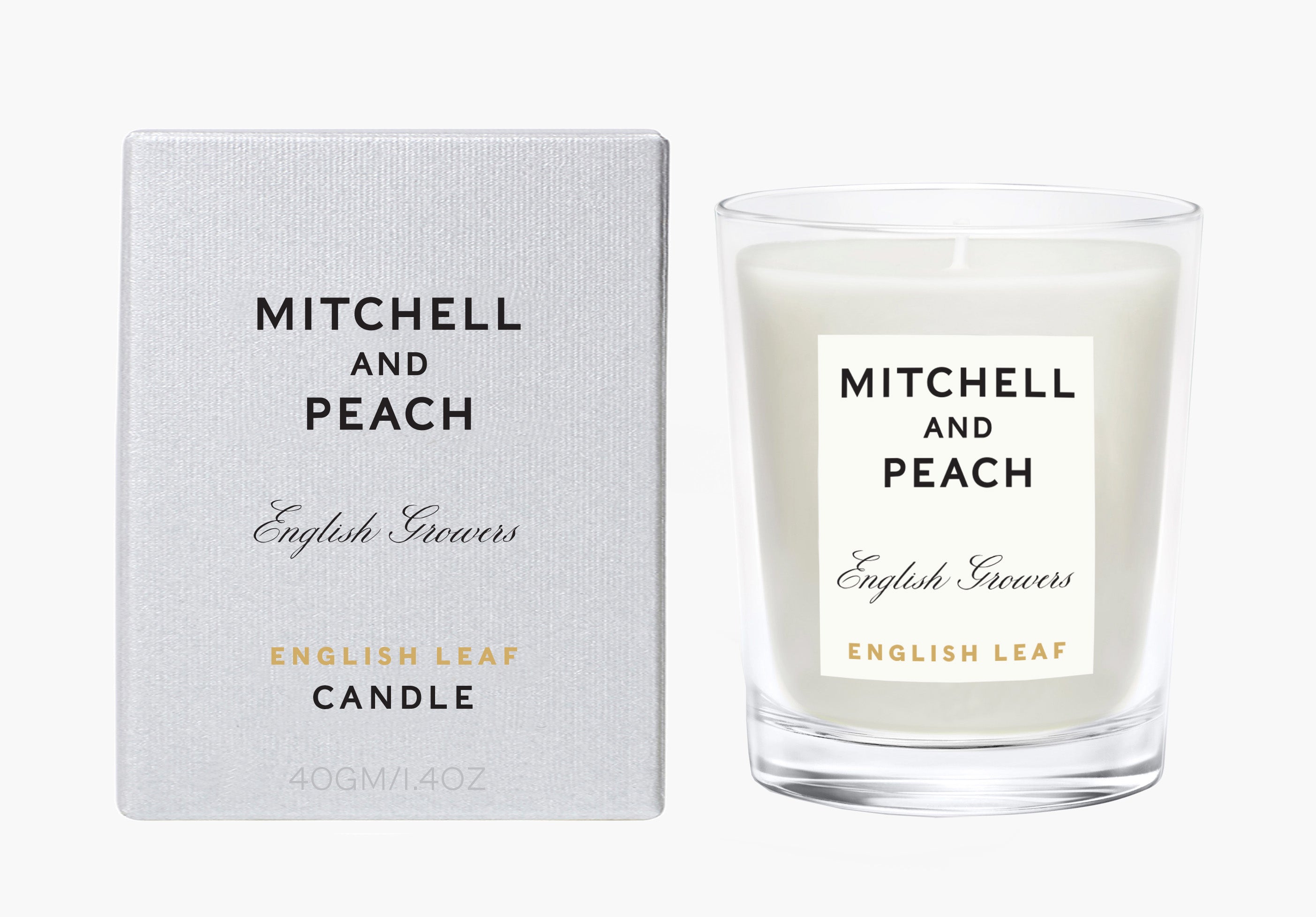 Mitchell and Peach English Leaf Mini Bougie Herbe Fraiche