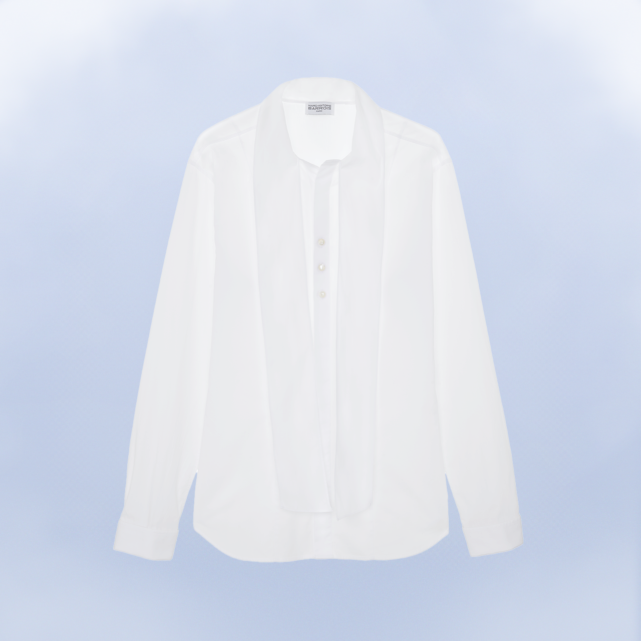 Marc-Antoine Barrois La Versailles chemise blanche lavallière