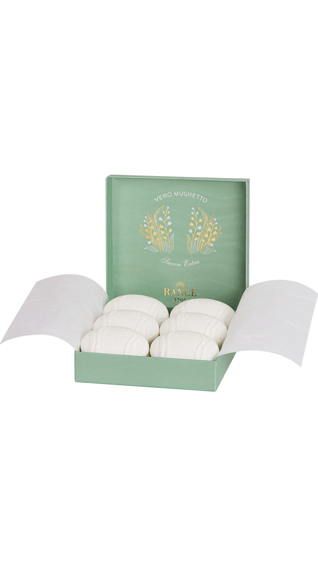 Rancé 1795 Savons Vero Mughetto savon parfumé 6x75g muguet