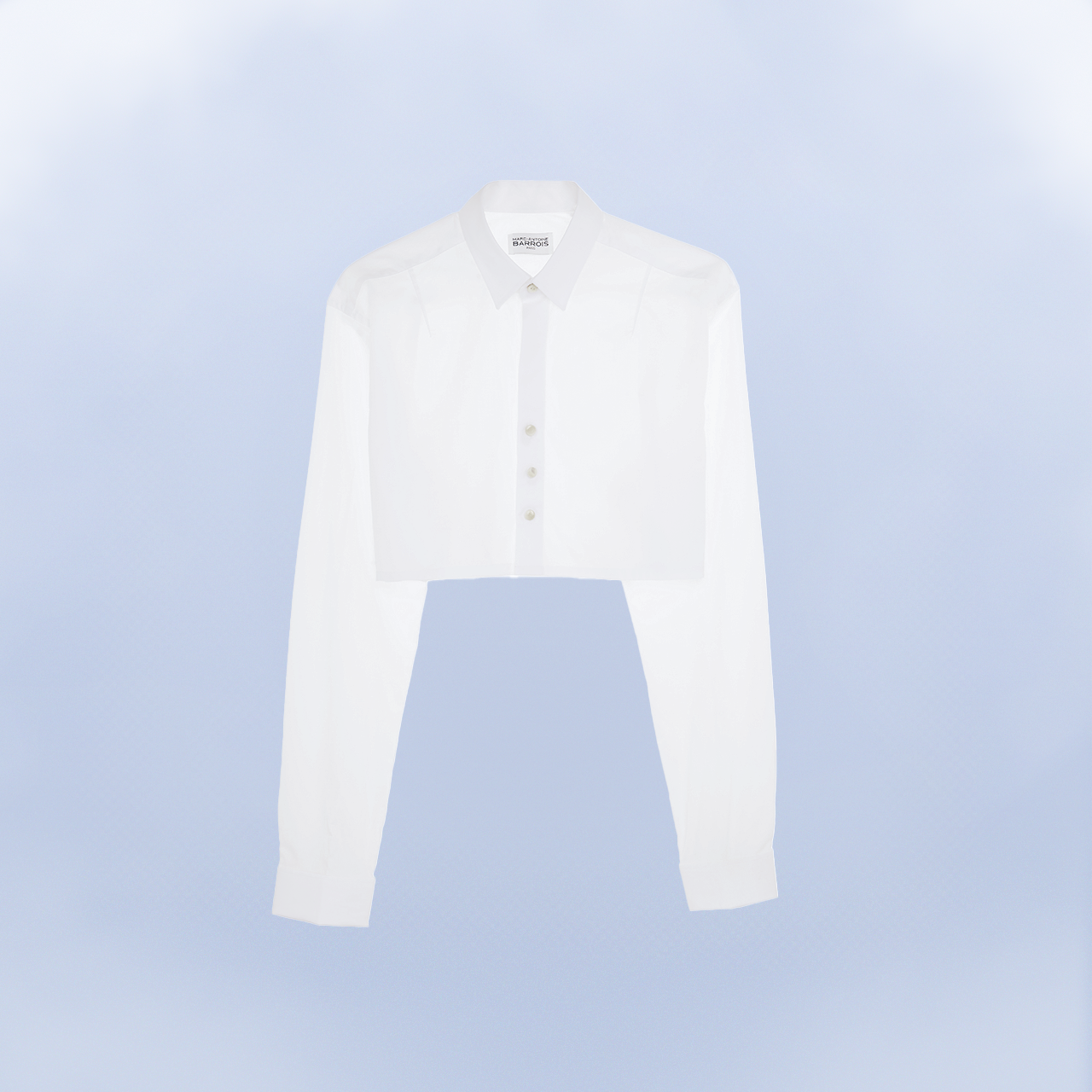 Marc-Antoine Barrois La Saint-Trop chemise blanche crop-top