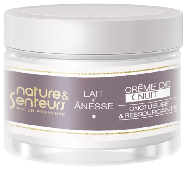 Nature et Senteurs Lait d'Ânesse Crème Nuit Visage Bio 40 ml