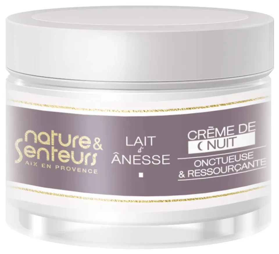 Nature et Senteurs Lait d'Ânesse Crème Nuit Visage Bio 40 ml