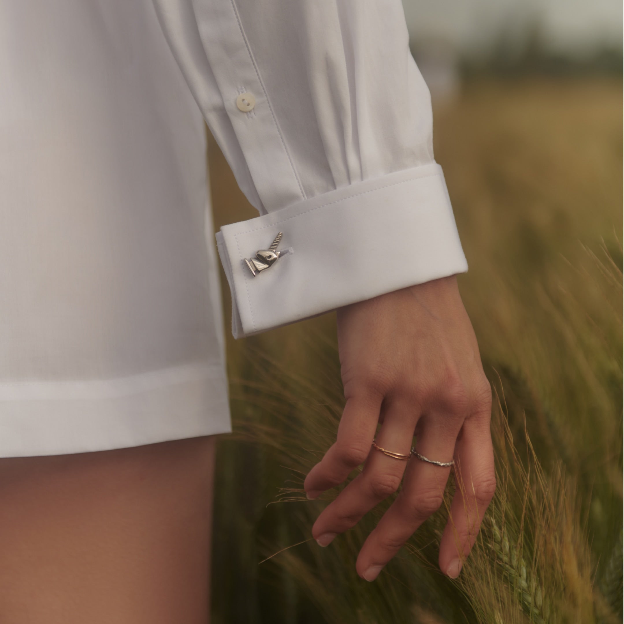 Marc-Antoine Barrois La Saint-Trop chemise blanche crop-top