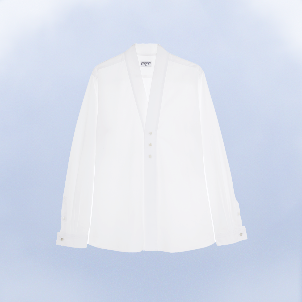 Marc-Antoine Barrois La Hanoï Chemise Blanche Col Ruban