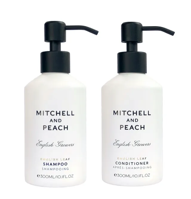 Mitchell and Peach English Leaf Duo Cheveux 2x300ml Pompes