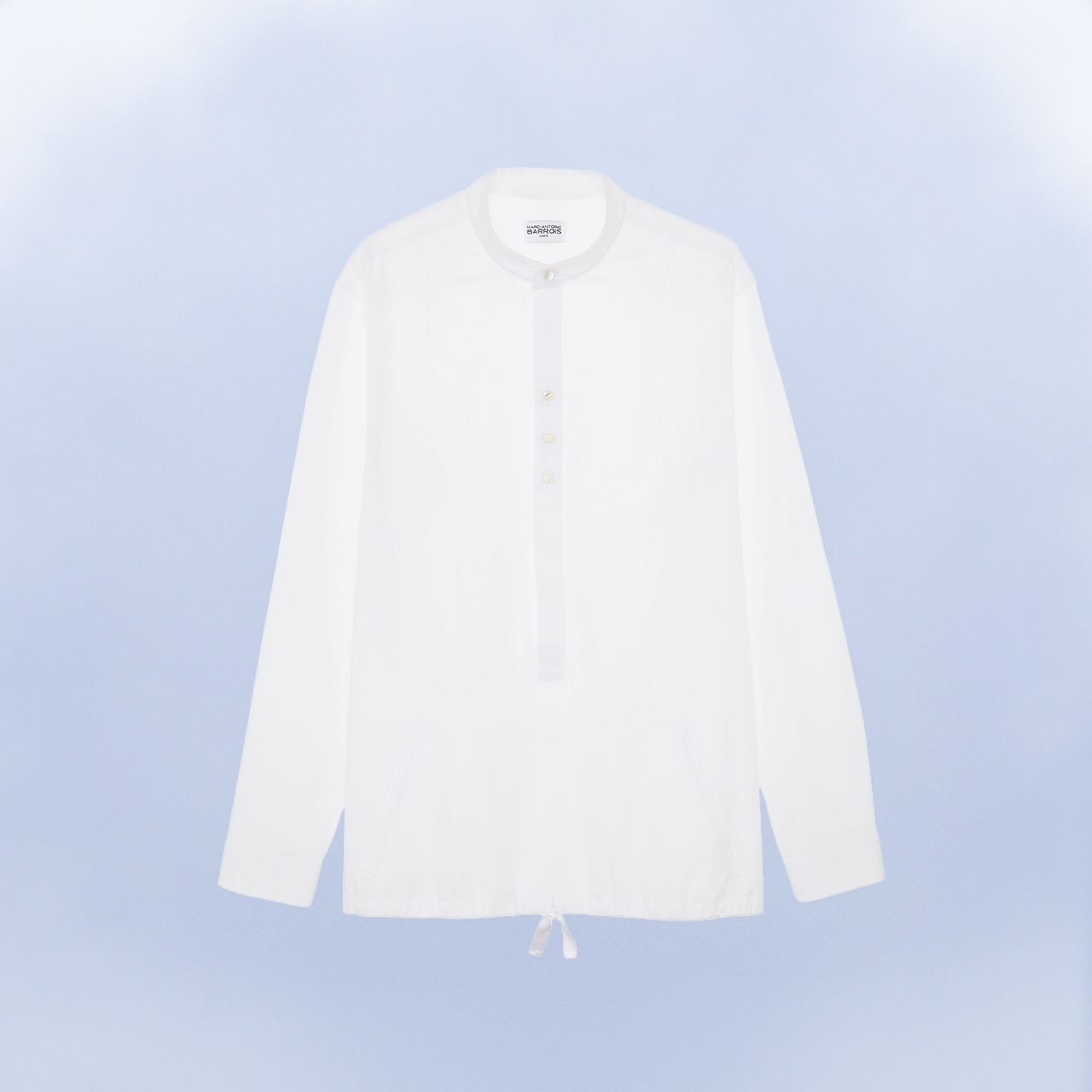 Marc-Antoine Barrois La Saint-Malo chemise blanche col Mao