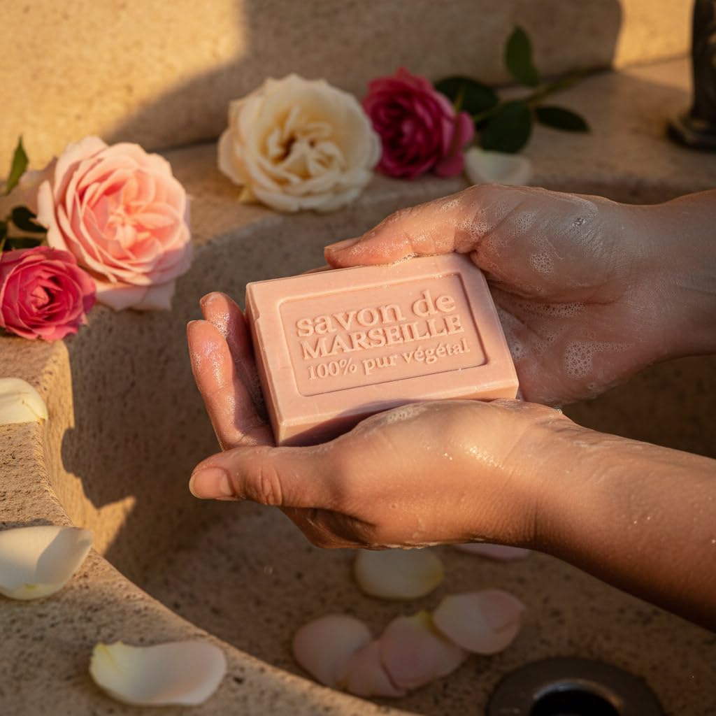 Nature et Senteurs Savon de Marseille Rose Sauvage du Lubéron 100 g