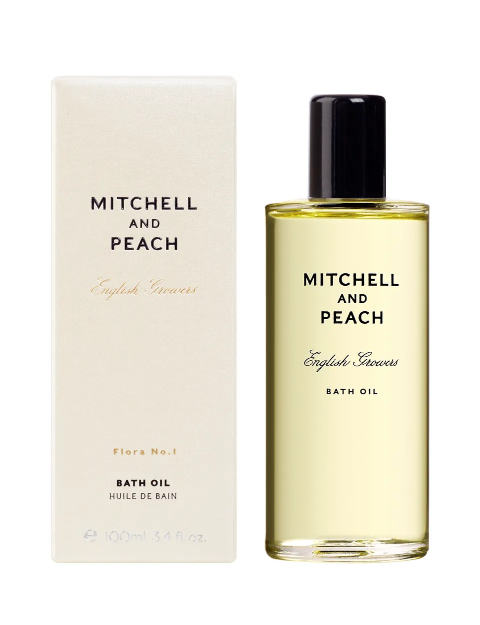 Mitchell and Peach Flora No.1 huile bain 100ml rose amande