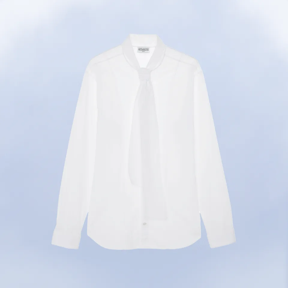 Marc-Antoine Barrois La Versailles chemise blanche lavallière