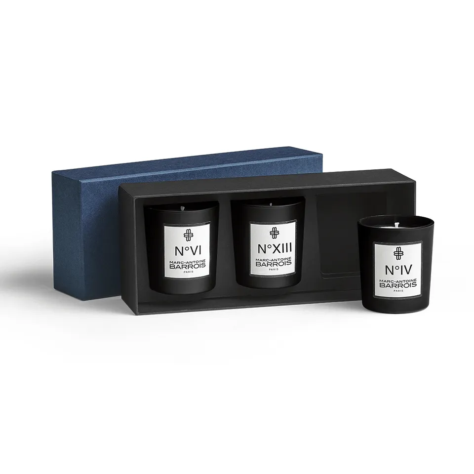 Marc-Antoine Barrois Mes Adresses coffret 3 bougies parfumées