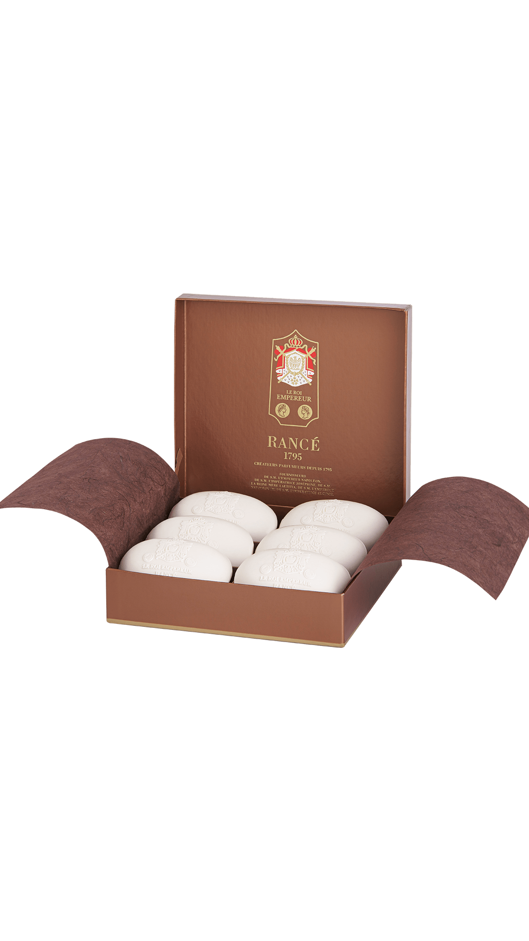 Rancé 1795 Le Roi Empereur coffret savons parfumés 6x100 g