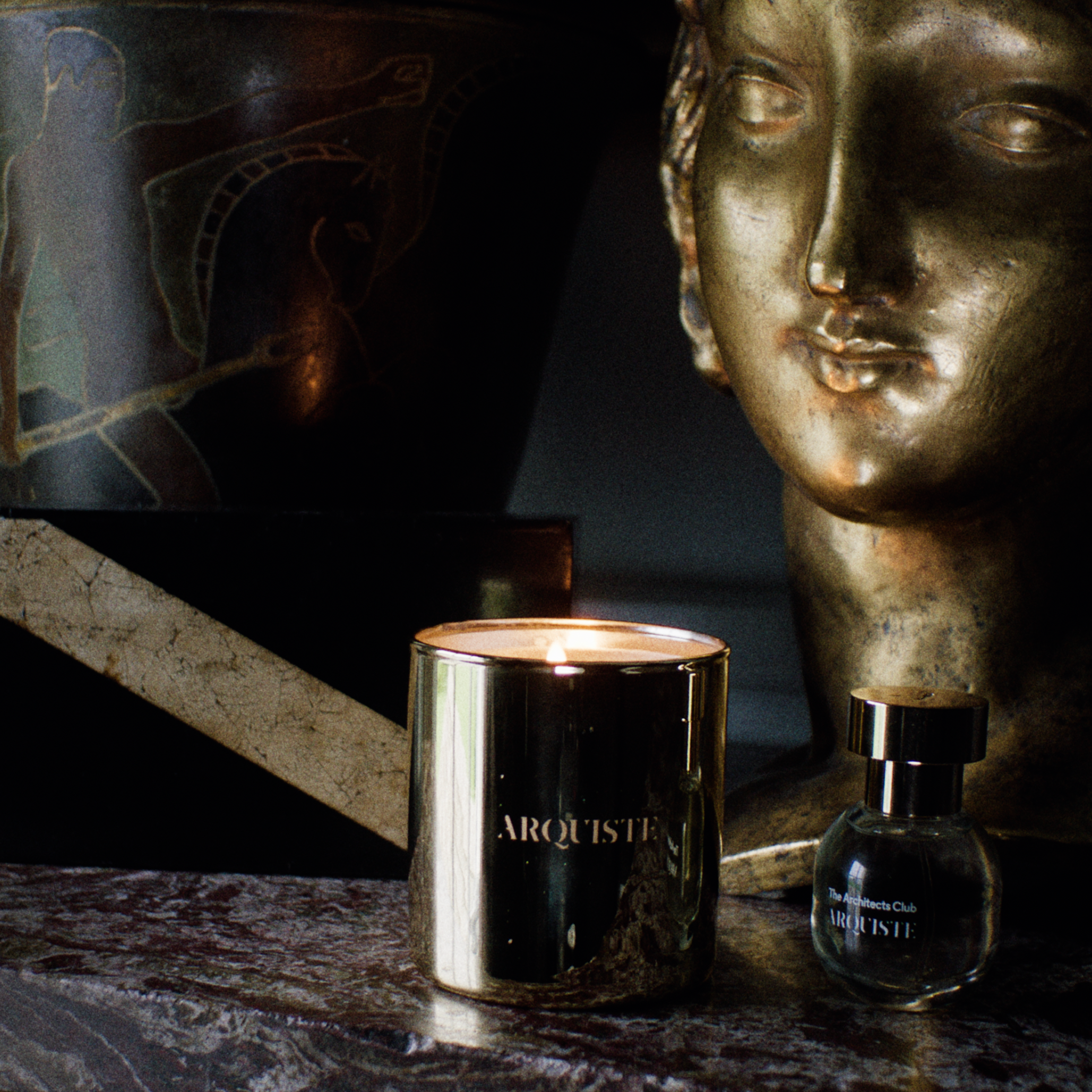Arquiste Art Deco Velvet bougie parfumée 255 g vanille