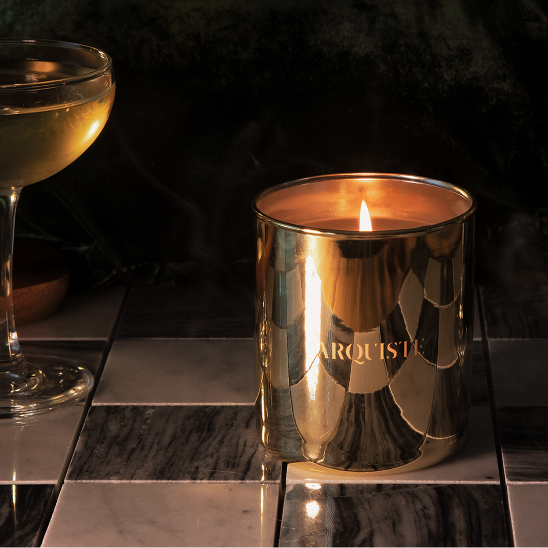 Arquiste Art Deco Velvet bougie parfumée 255 g vanille