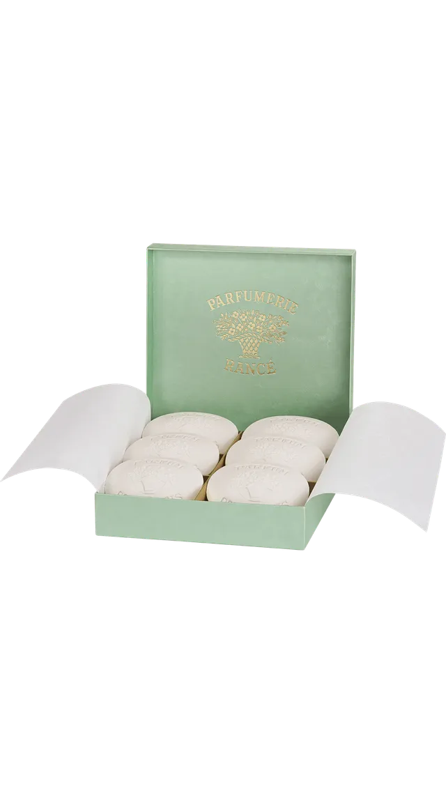 Rancé 1795 Corylopsis savon parfumé 6 x 100 g vert fougère