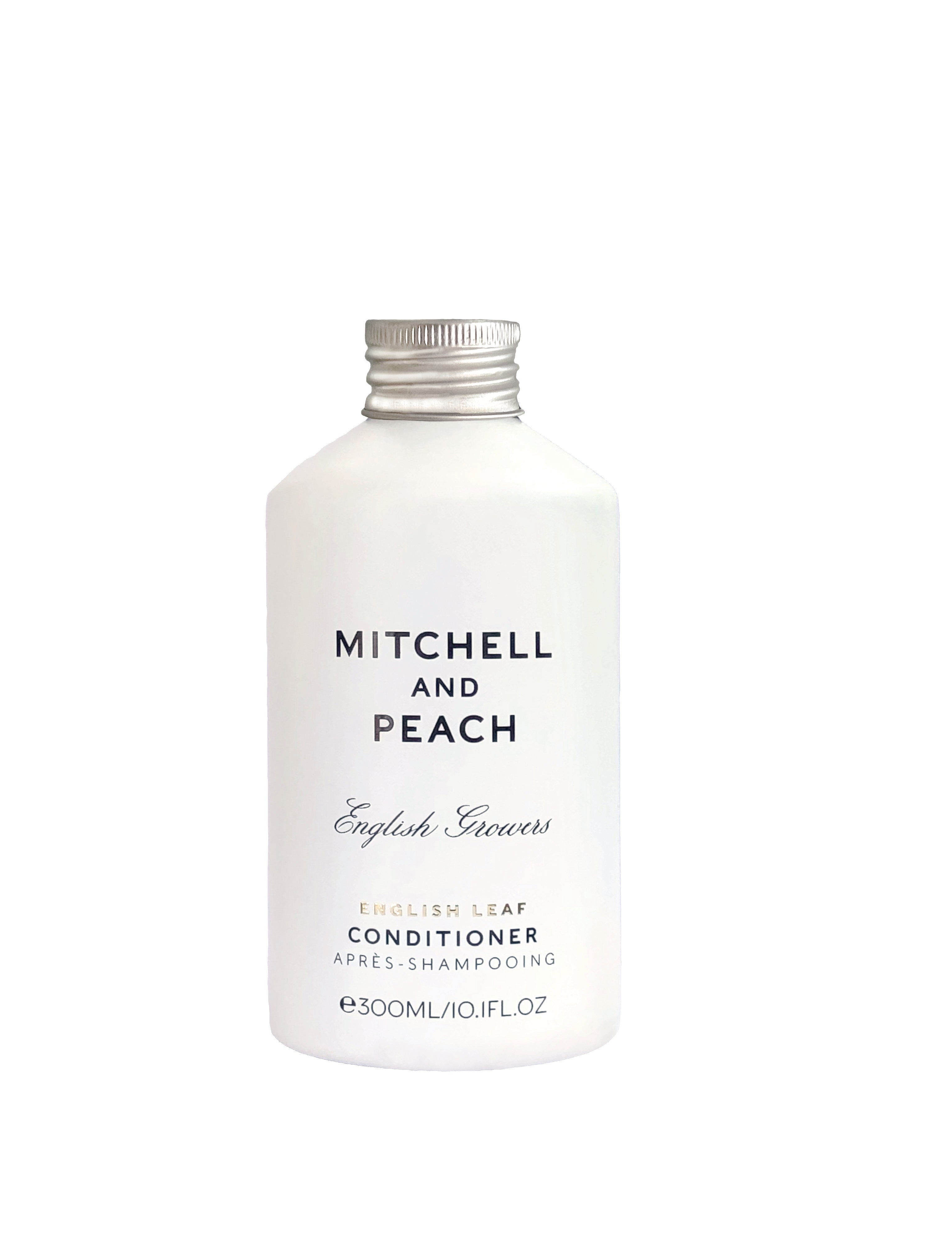 Mitchell and Peach English Leaf après-shampoing pompe acier