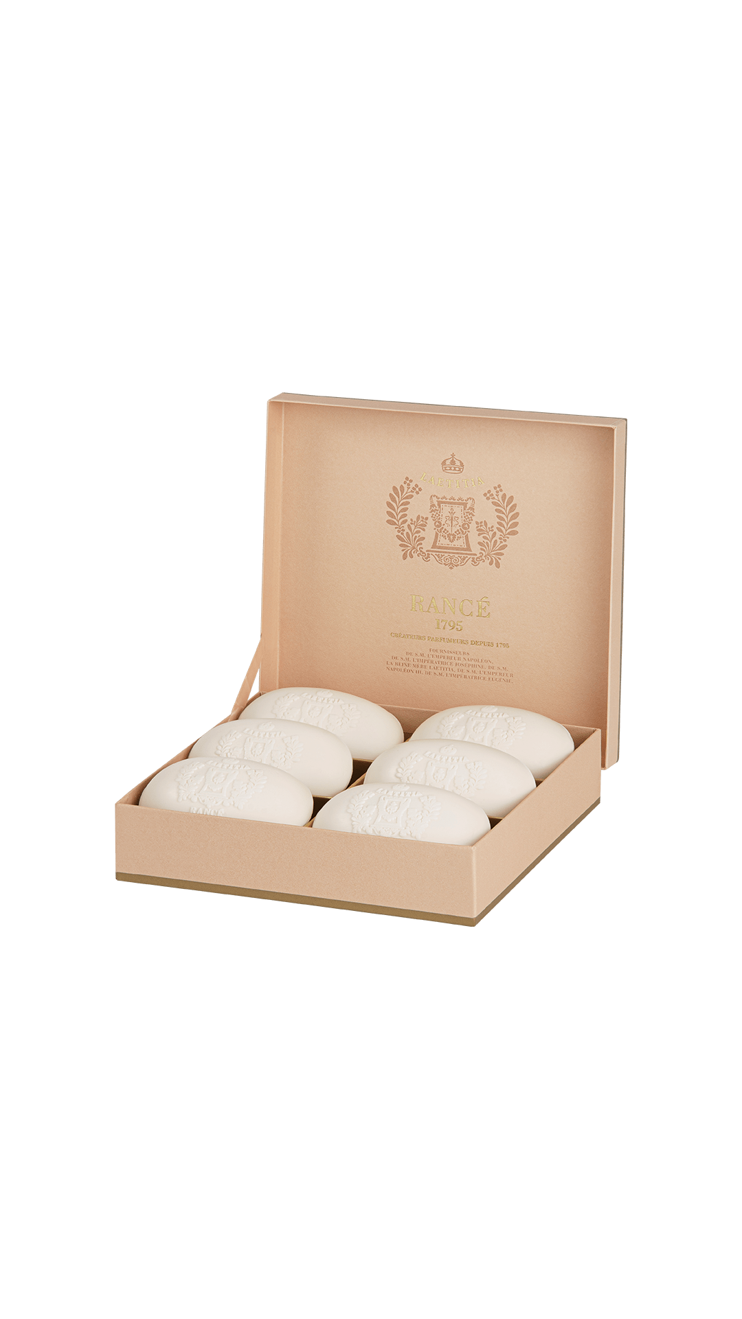 Rancé 1795 Laetitia savon parfumé 6 x 100 g ambre