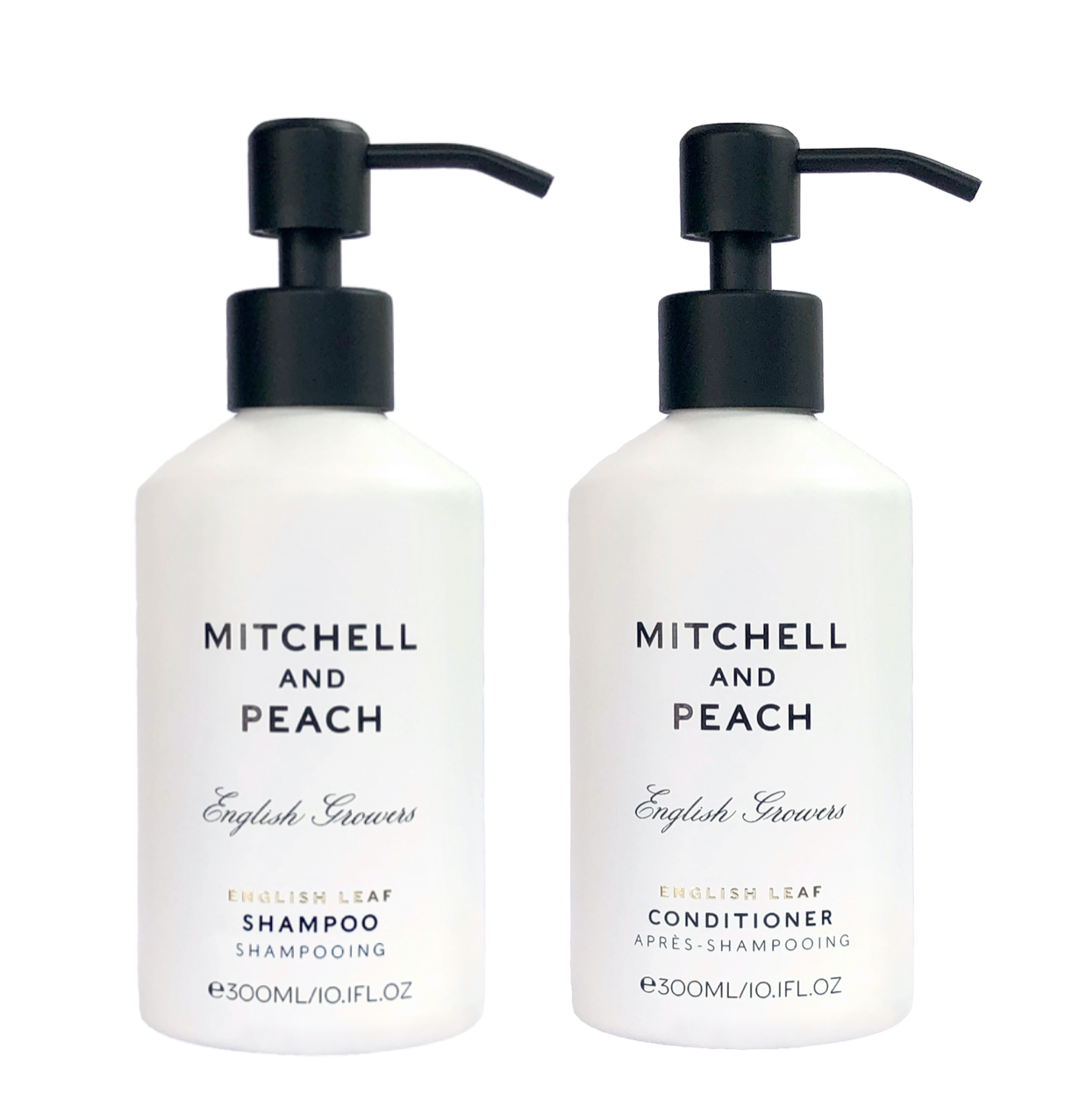 Mitchell and Peach English Leaf Duo Cheveux 2x300ml Pompes